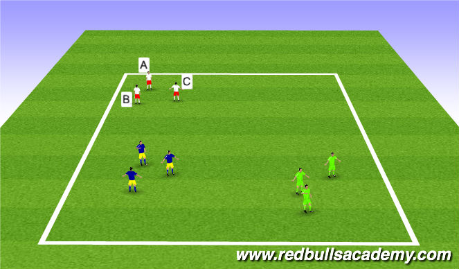 Football/Soccer Session Plan Drill (Colour): Warm-up