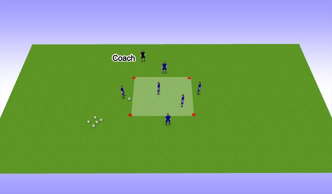 Football/Soccer Session Plan Drill (Colour): Warm Up