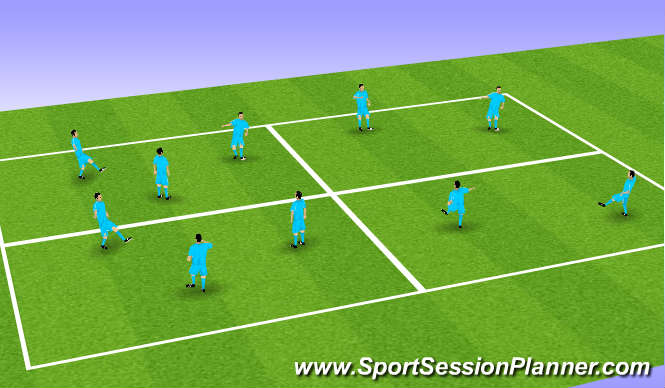 Football/Soccer Session Plan Drill (Colour): Screen 1