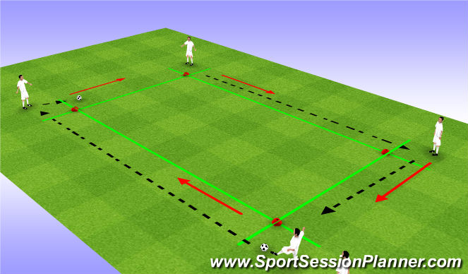 Football/Soccer Session Plan Drill (Colour): break line