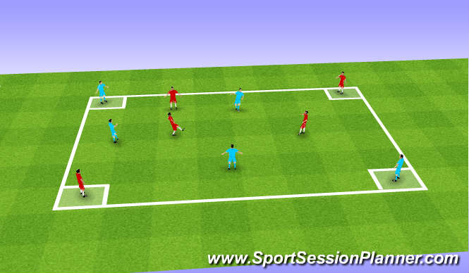 Football/Soccer Session Plan Drill (Colour): Screen 1