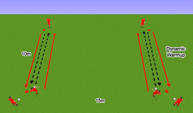 Football/Soccer Session Plan Drill (Colour): WU - Passing