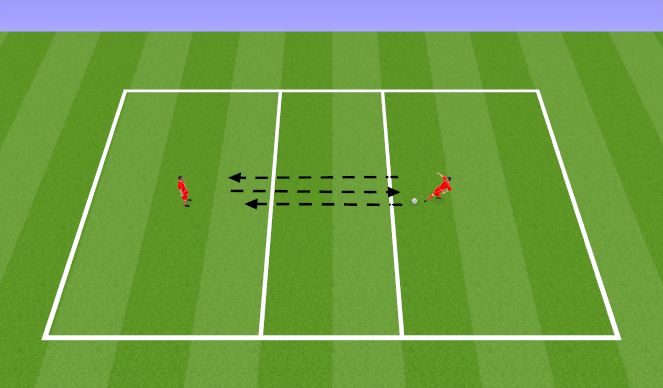 Football/Soccer Session Plan Drill (Colour): Passing Competition