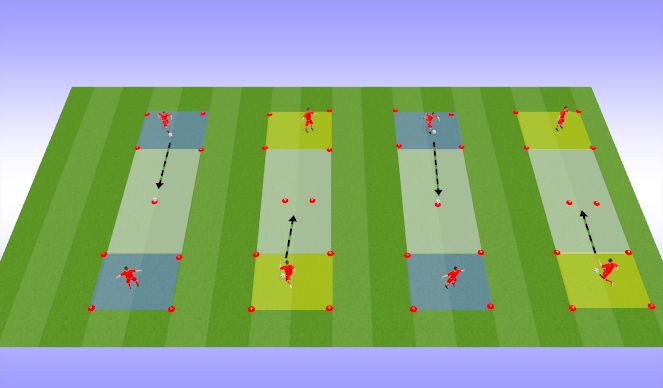 Football/Soccer Session Plan Drill (Colour): Passing