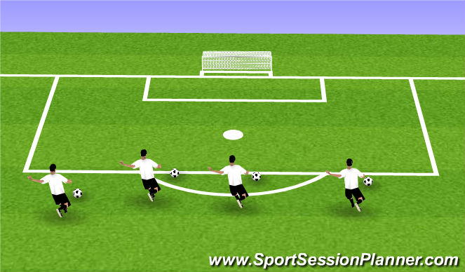 Football/Soccer Session Plan Drill (Colour): Striking Technique