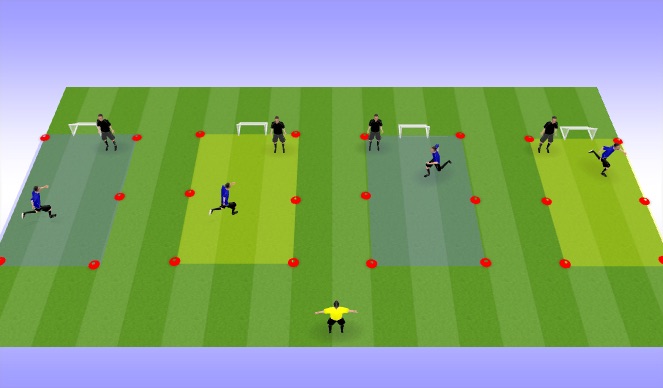 Football/Soccer Session Plan Drill (Colour): Warm Up