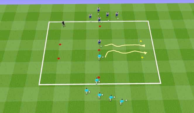 Football/Soccer Session Plan Drill (Colour): Activation game