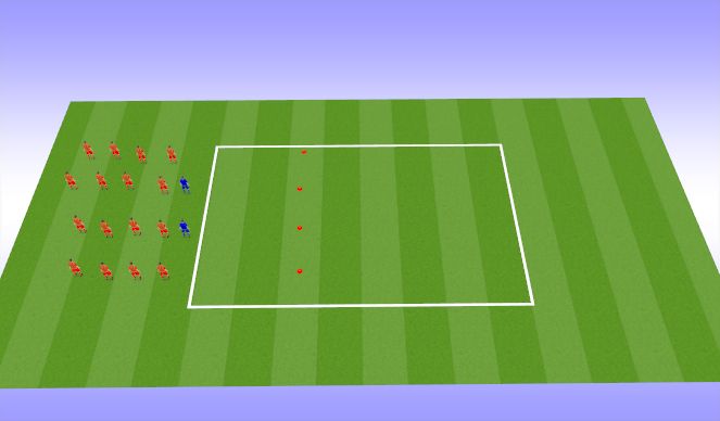 Football/Soccer Session Plan Drill (Colour): Dynamic Warm up