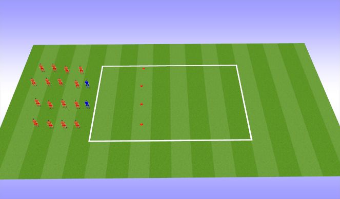 Football/Soccer Session Plan Drill (Colour): Dynamic Warm up