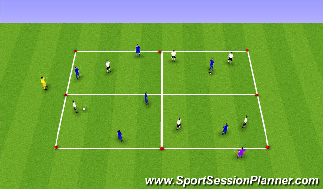 Football/Soccer Session Plan Drill (Colour): Screen 1