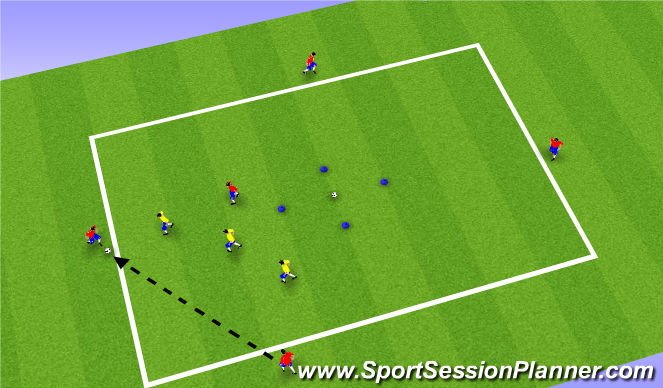 Football/Soccer Session Plan Drill (Colour): Part II: Defending as a Unit