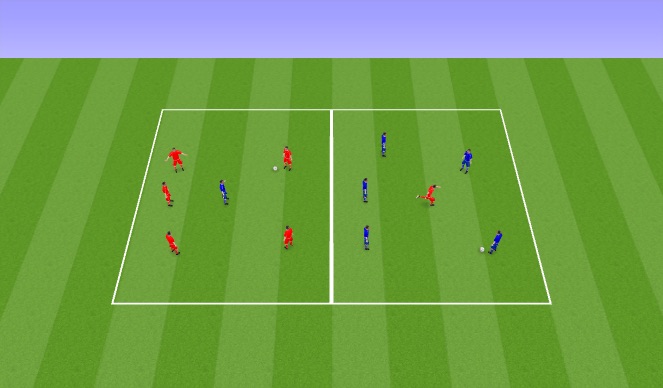 Football/Soccer Session Plan Drill (Colour): Rondo