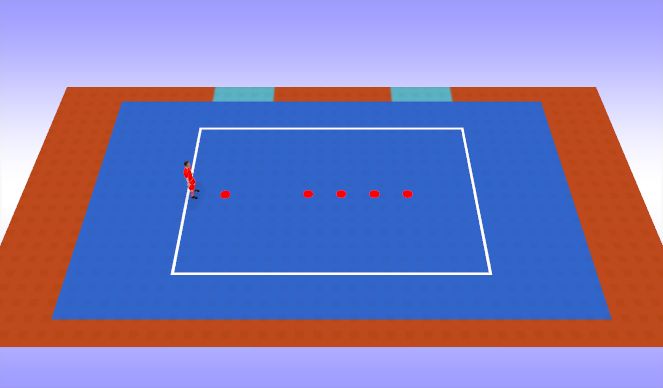 Futsal Session Plan Drill (Colour): speed/coordination