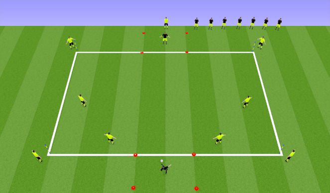 Football/Soccer Session Plan Drill (Colour): Animation 1