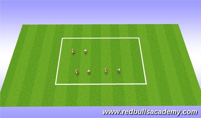 Football/Soccer Session Plan Drill (Colour): Juggling activity