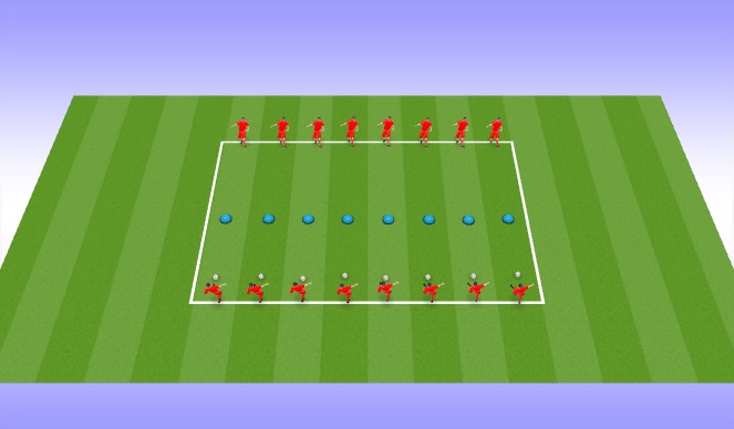 Football/Soccer Session Plan Drill (Colour): Passing Warm Up