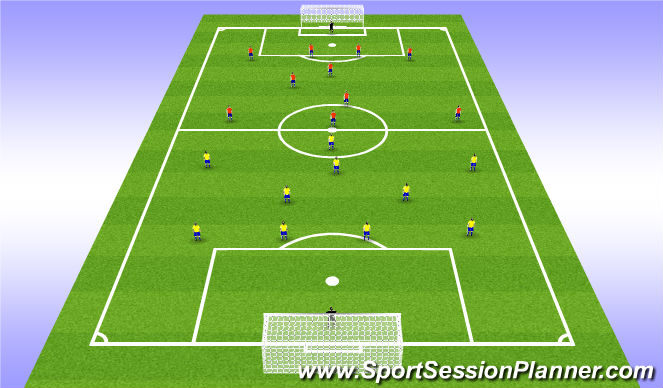 Football/Soccer Session Plan Drill (Colour): Stage 4