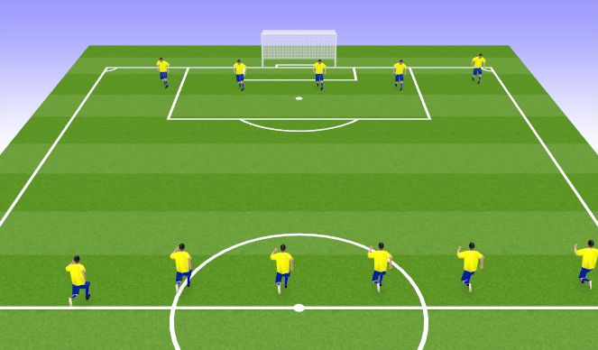 Football/Soccer Session Plan Drill (Colour): Cool Down