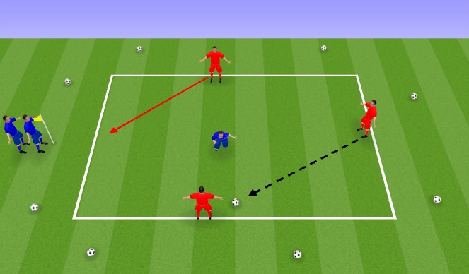 Football/Soccer Session Plan Drill (Colour): Warm up