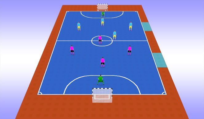 Futsal Session Plan Drill (Colour): TG 5v5 Futsal