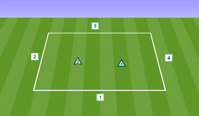 Football/Soccer Session Plan Drill (Colour): Rondo & Mvmnt