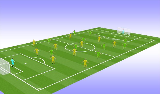 Football/Soccer Session Plan Drill (Colour): Игра
