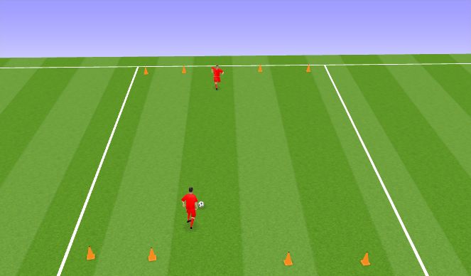 Football/Soccer Session Plan Drill (Colour): Mäng (1v1)