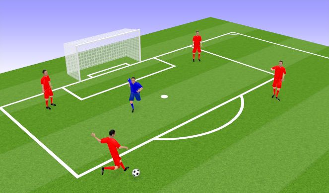 Football/Soccer Session Plan Drill (Colour): Possess & Score