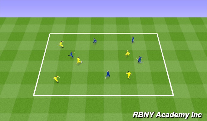 Football/Soccer Session Plan Drill (Colour): End zone condition game