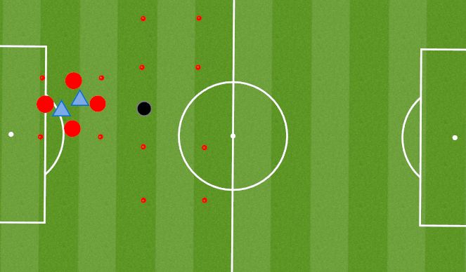 Football/Soccer Session Plan Drill (Colour): Üleliikumisega rondo