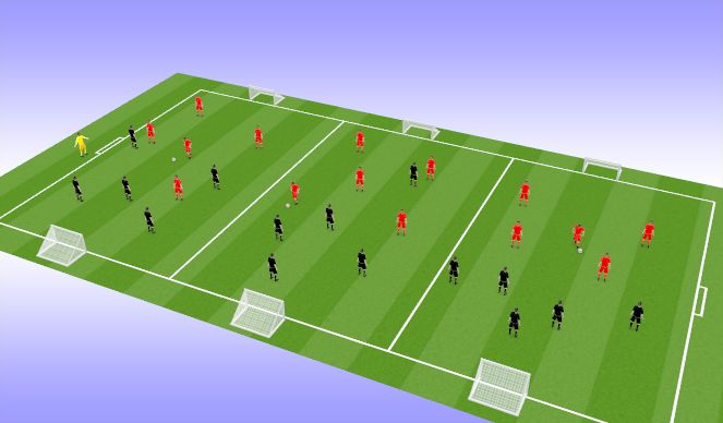 Football/Soccer Session Plan Drill (Colour): WHOLE - Arrival