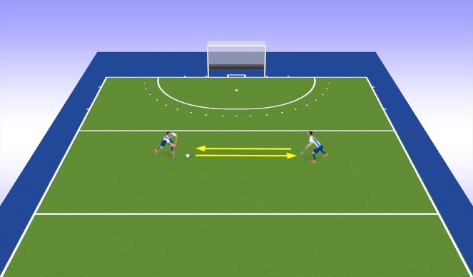 Hockey Session Plan Drill (Colour): Receiving