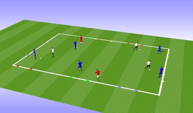 Football/Soccer Session Plan Drill (Colour): Arrival Activity