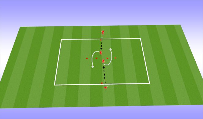 Football/Soccer Session Plan Drill (Colour): Warm up (10 min)