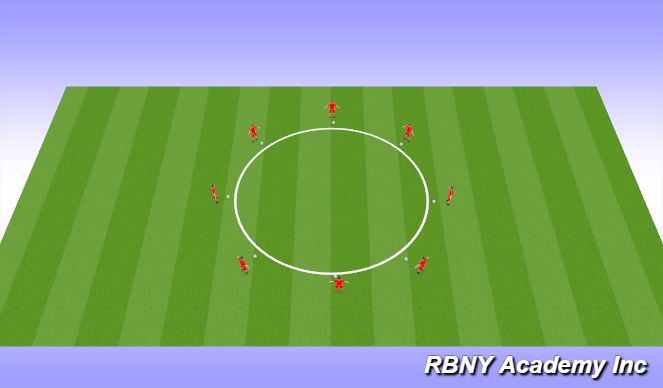 Football/Soccer Session Plan Drill (Colour): WARM UP GAME (15 mins)