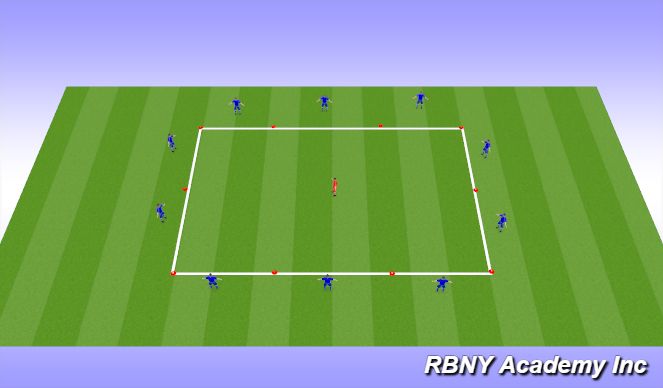 Football/Soccer Session Plan Drill (Colour): MAIN THEME II: Passing.