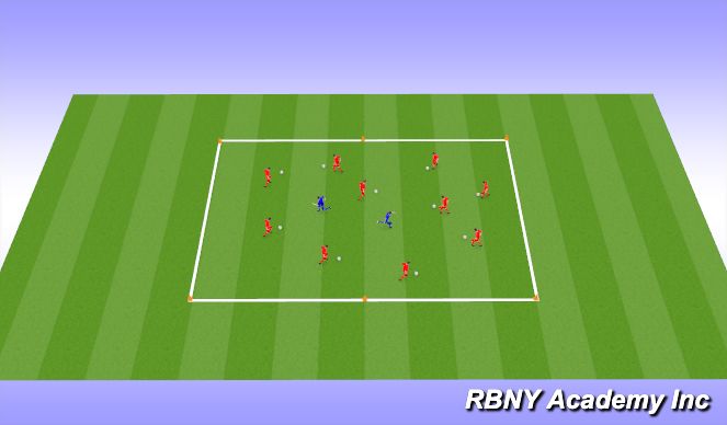 Football/Soccer Session Plan Drill (Colour): Intro 