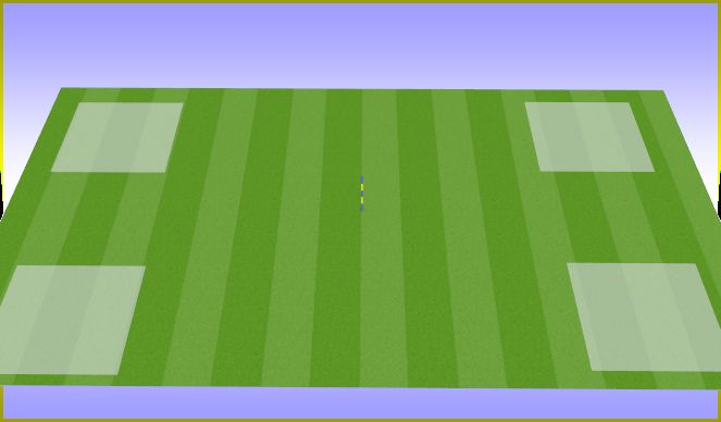 Football/Soccer Session Plan Drill (Colour): Rondo con sprint trás perdida