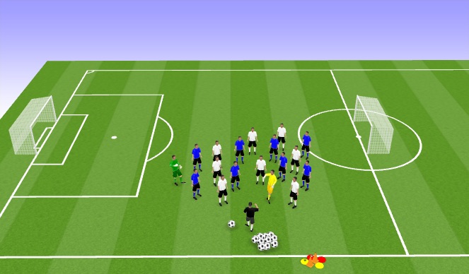 Football/Soccer Session Plan Drill (Colour): Cool-down