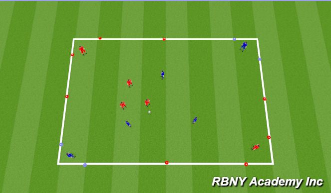 Football/Soccer Session Plan Drill (Colour): Cond. game