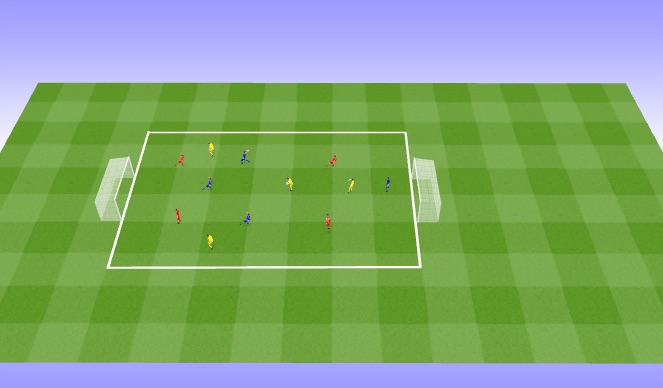 Football/Soccer Session Plan Drill (Colour): WARMU-UP