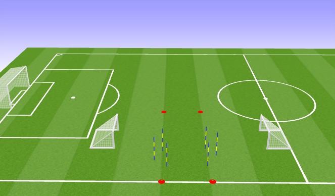 Football/Soccer Session Plan Drill (Colour): Warm Up / Activation
