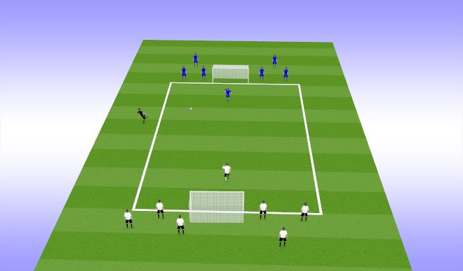 Football/Soccer Session Plan Drill (Colour): Transition Game 1