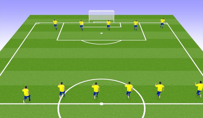 Football/Soccer Session Plan Drill (Colour): Cool Down