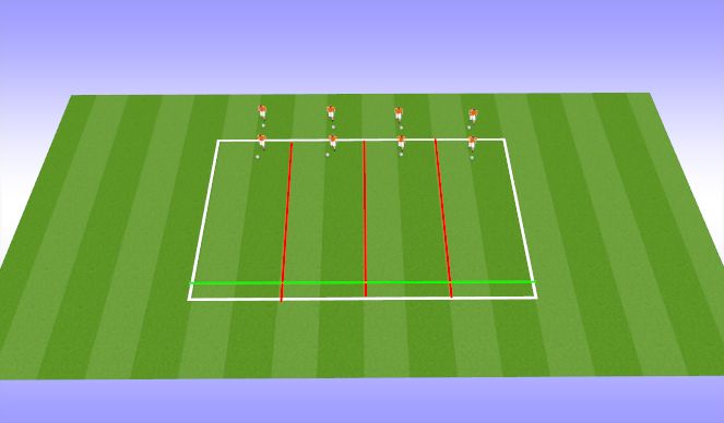 Football/Soccer Session Plan Drill (Colour): 1v1s/Relay races