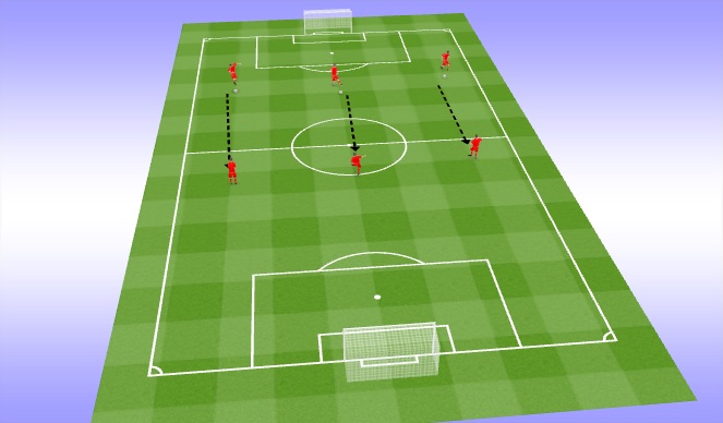 Football/Soccer Session Plan Drill (Colour): Warm-UP