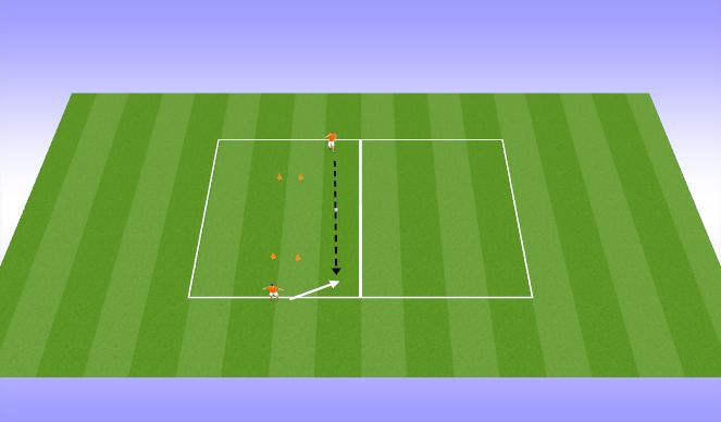 Football/Soccer Session Plan Drill (Colour): Warm up