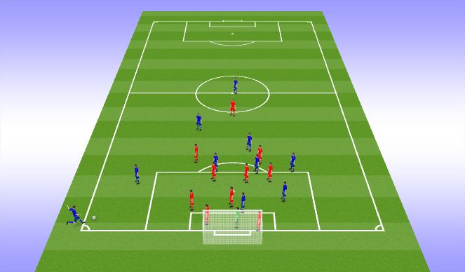 Football/Soccer Session Plan Drill (Colour): Animation 1