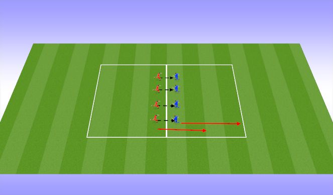 Football/Soccer Session Plan Drill (Colour): Warm Up 2