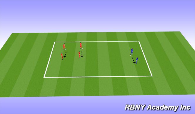 Football/Soccer Session Plan Drill (Colour): Warm Up